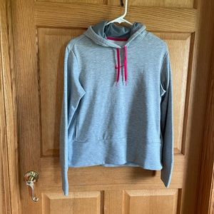 Nike Gray Hoodie with Pink Accents